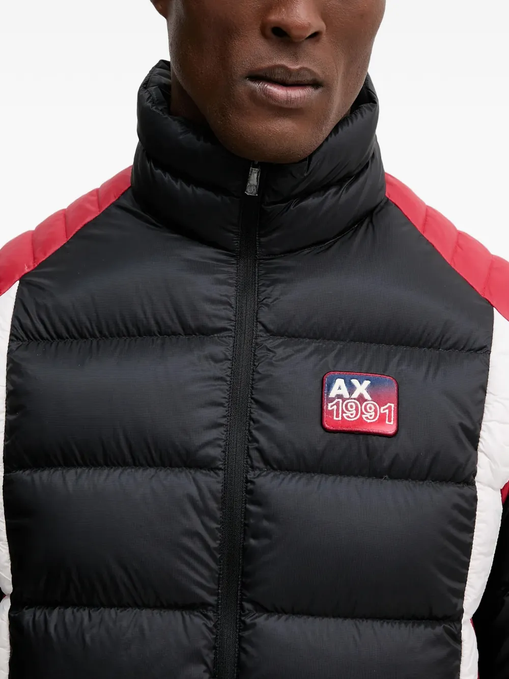 striped padded jacket