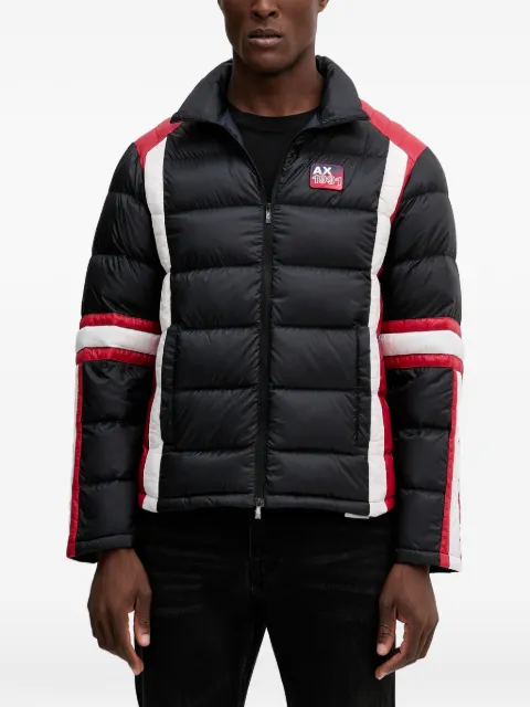 Armani Exchange striped padded jacket