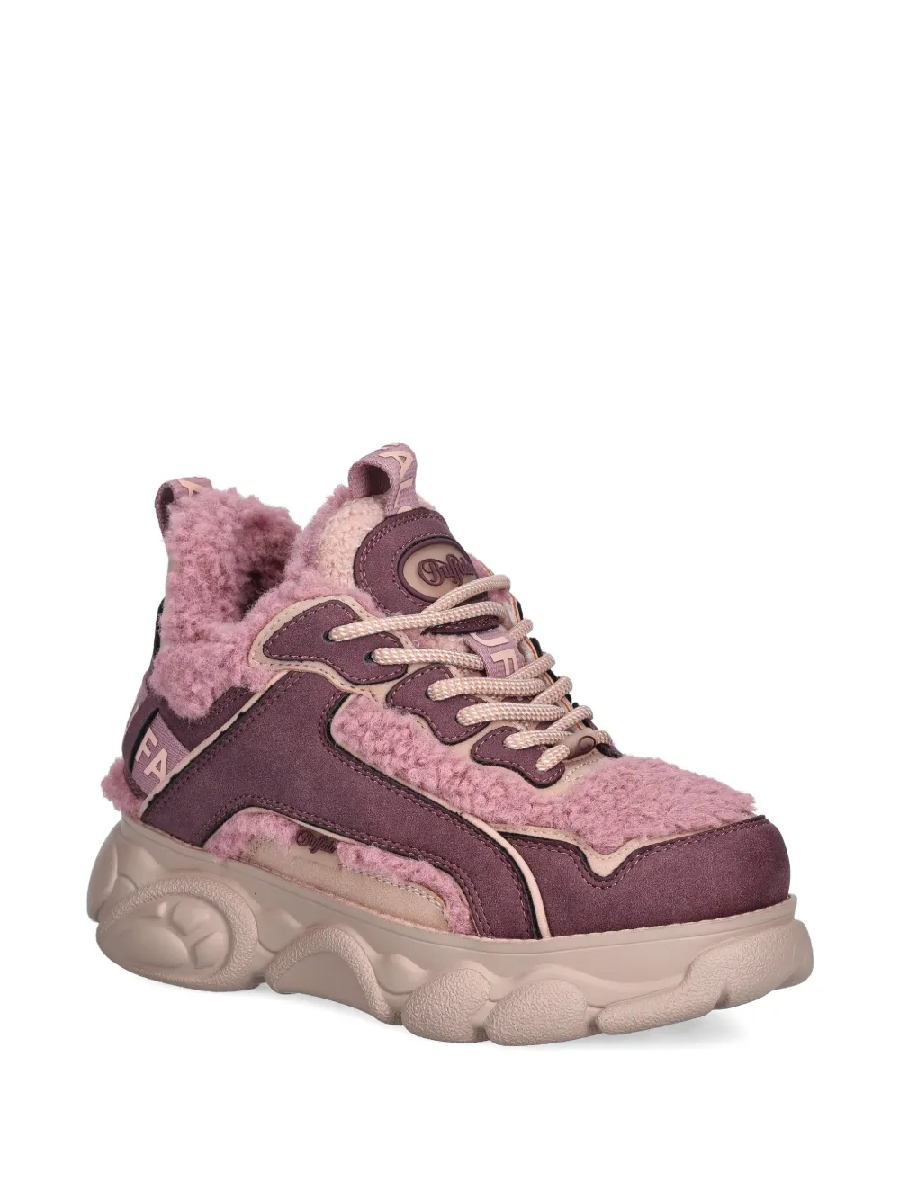 Buffalo 50mm Cdd Chai Logo-tape Sneakers In Pink