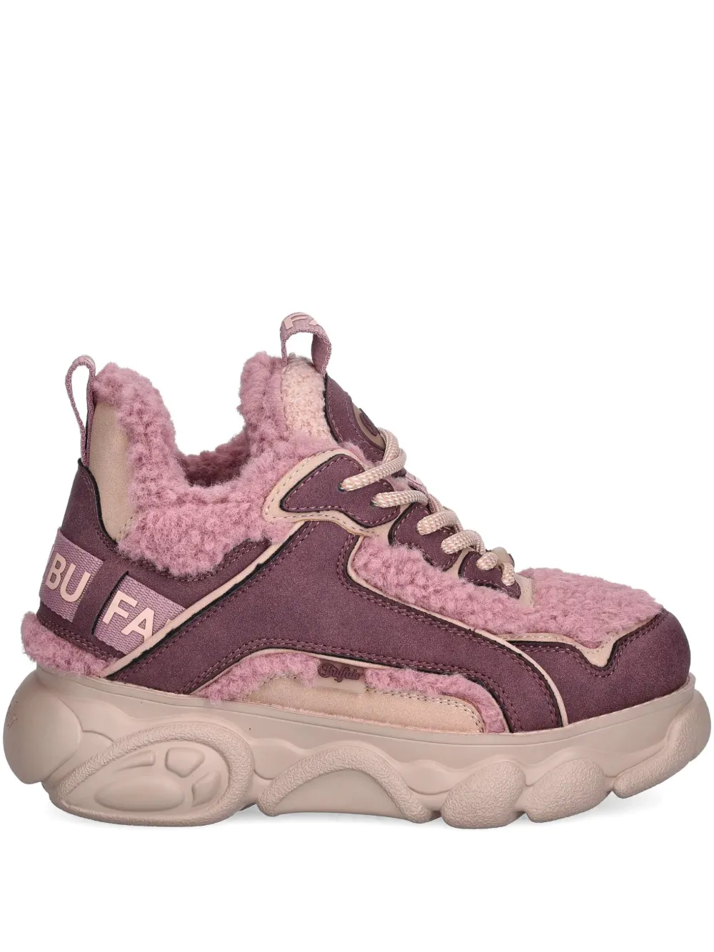 Buffalo 50mm Cdd Chai Logo-tape Sneakers In Pink
