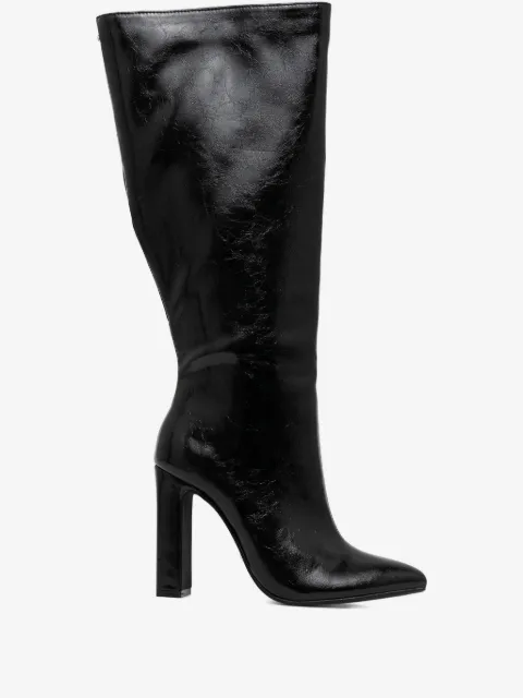 Buffalo 110mm July pointed block-heel boots