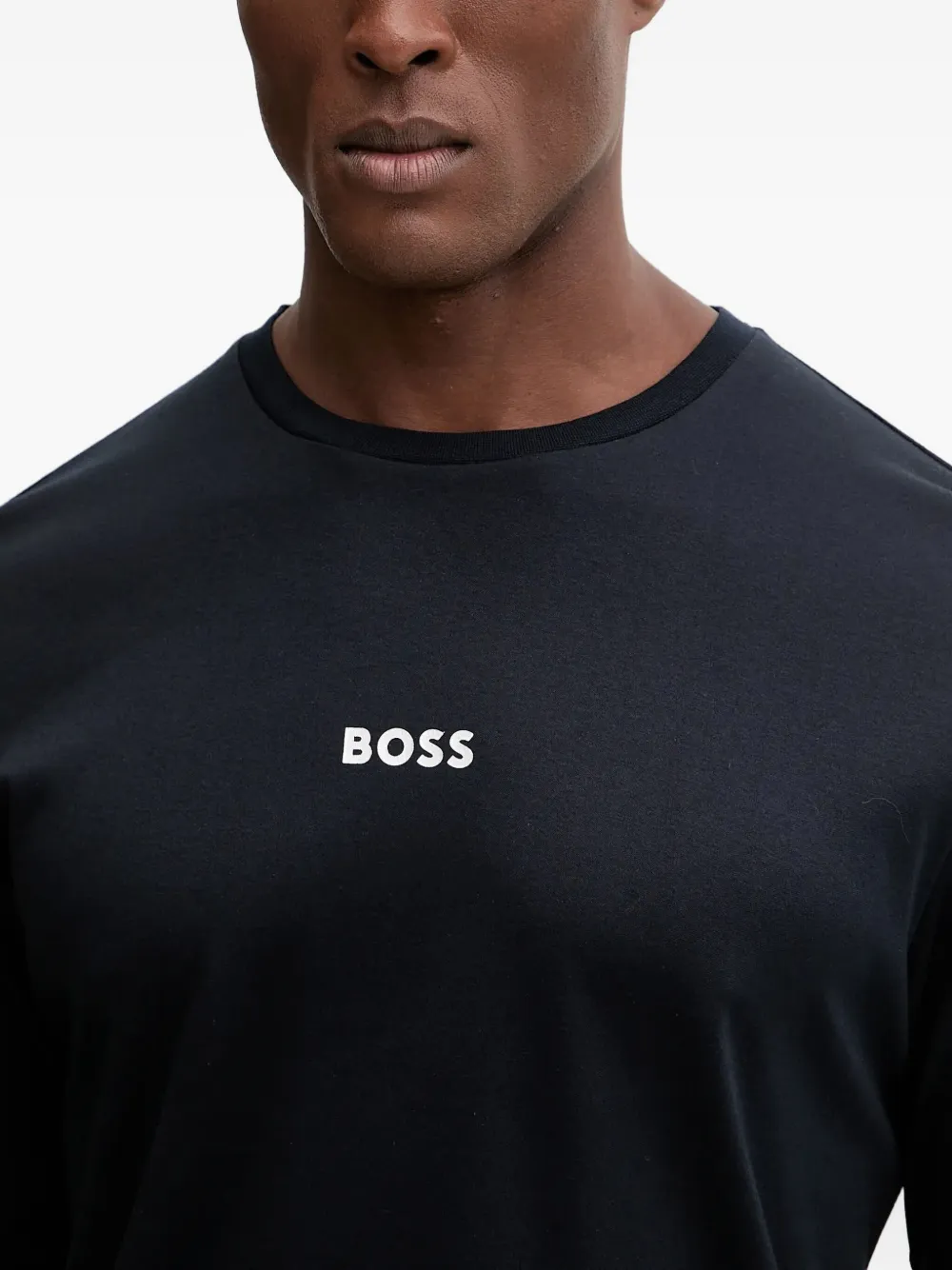 BOSS Xmas pyjama met lange mouwen Blauw