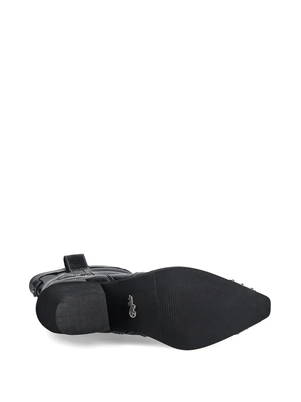 Buffalo 80mm West Butterfly-embroidery Boots In Black