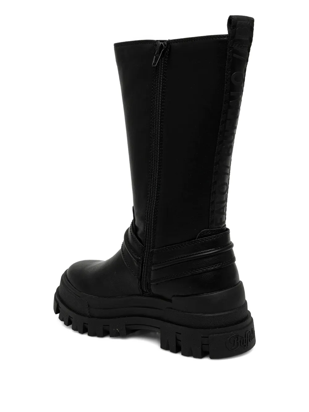 Buffalo Aspha Buckle-strap Boots In Black