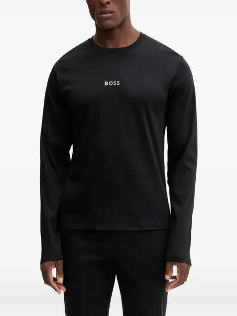 BOSS Xmas long-sleeve logo pajamas