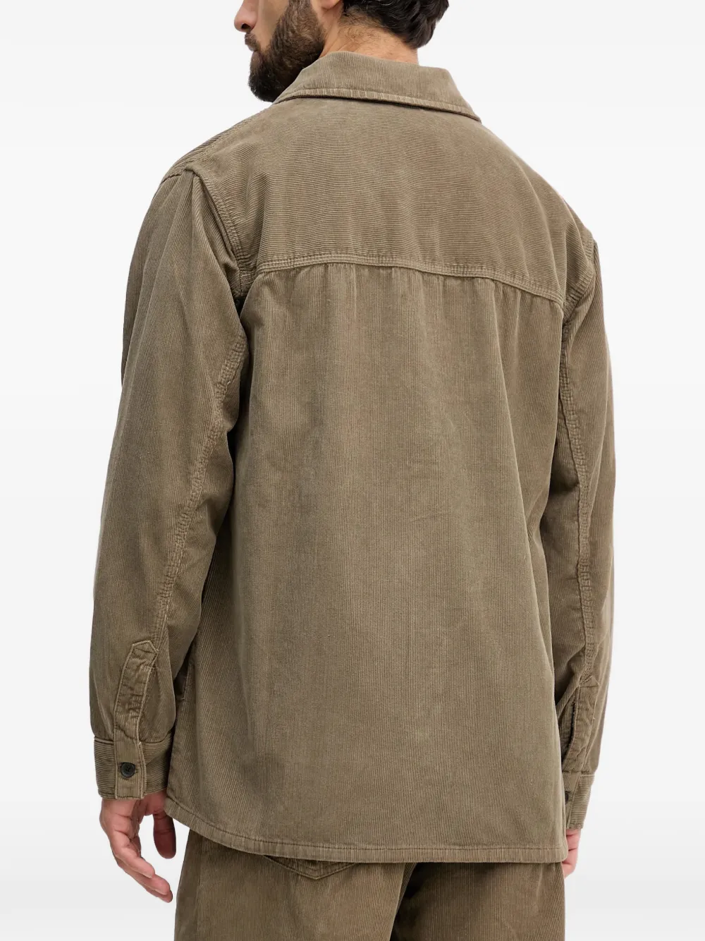  Armani Exchange Patch-pocket Corduroy Shirt - Brown 