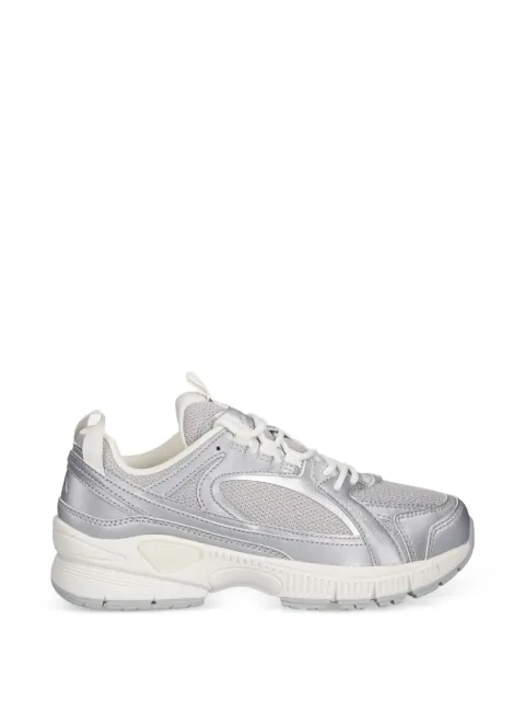 Armani Exchange metallic panelled trainers