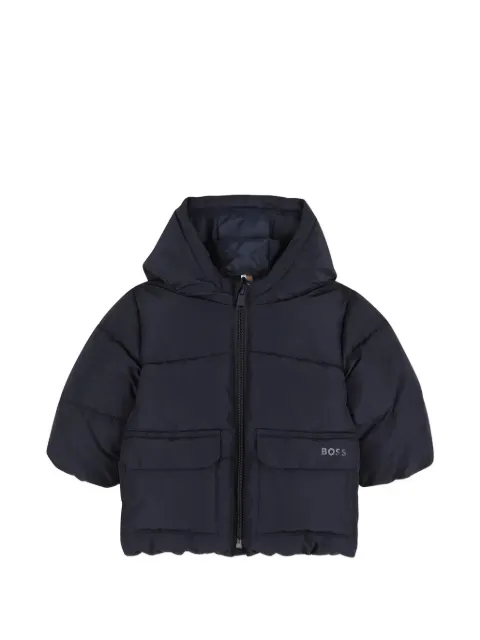 BOSS Kidswear hooded puffer jacket