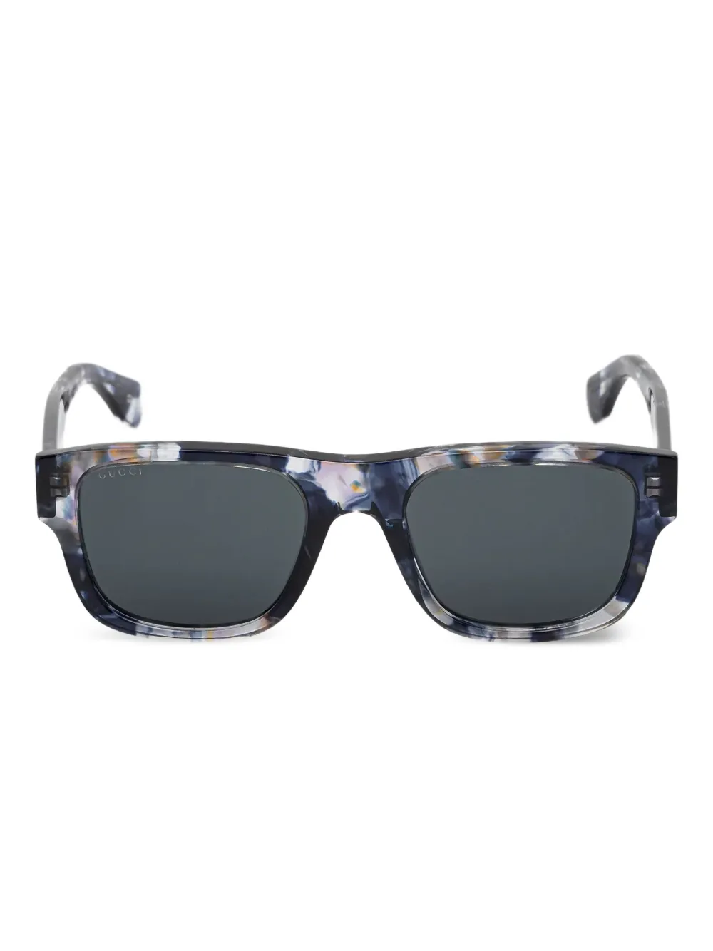 Gucci Eyewear rectangle-frame sunglasses - ブルー