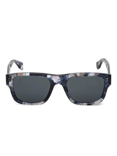 Gucci Eyewear солнцезащитные очки в прямоугольной оправе