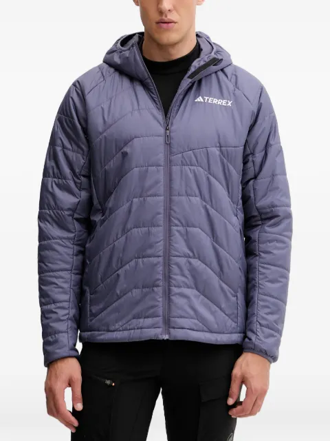 adidas hooded zip-fastening jacket