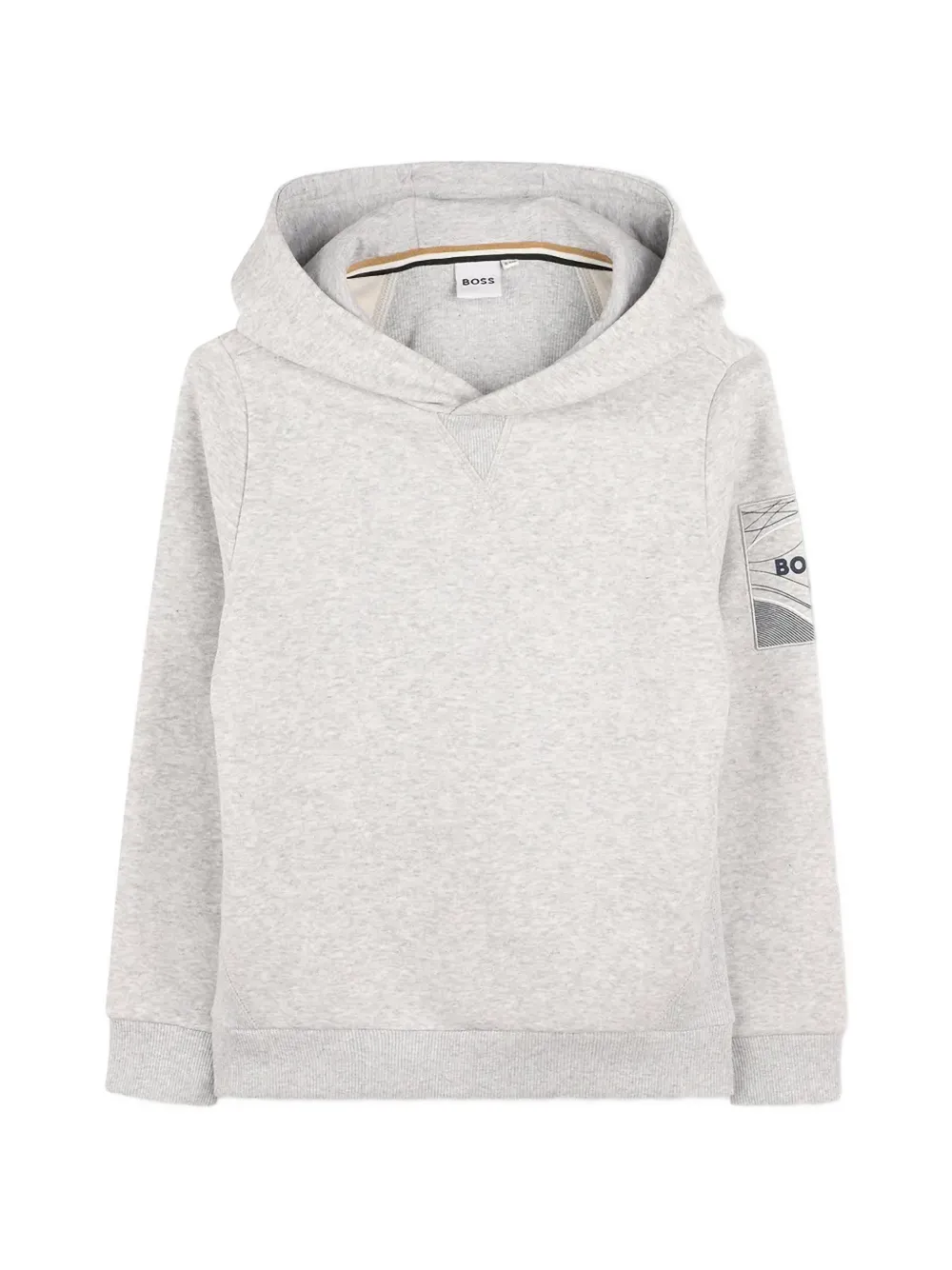 BOSS Kidswear hooded graphic sweatshirt - Grigio