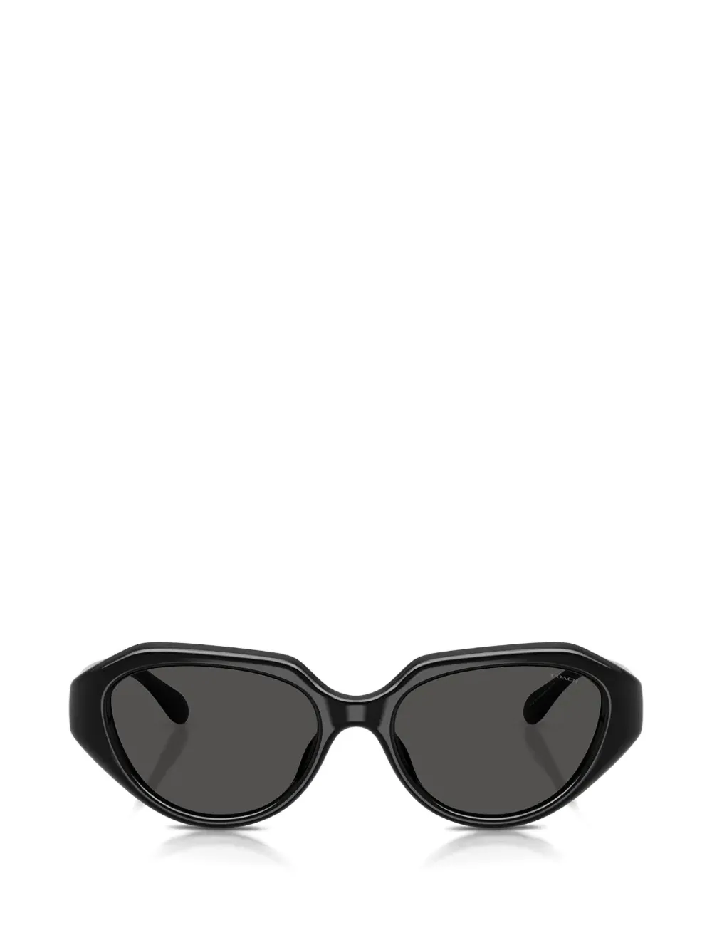 Coach logo-metal geometric-frame sunglasses - Nero