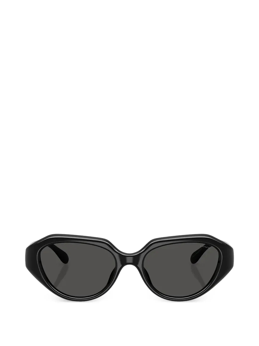 Coach logo-metal geometric-frame sunglasses - Nero