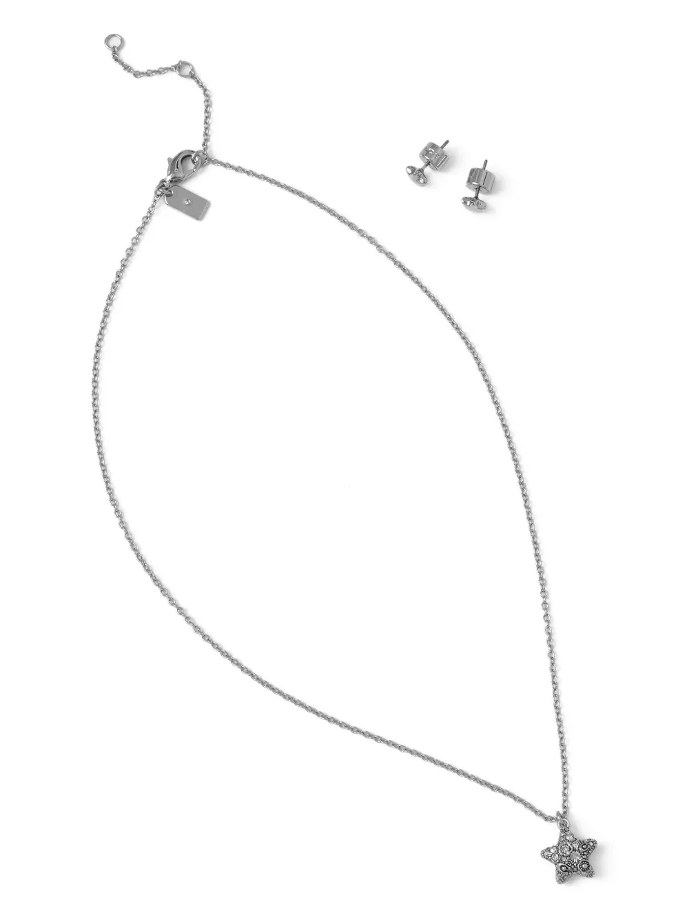 Coach star-charm necklace and earrings set - Argento