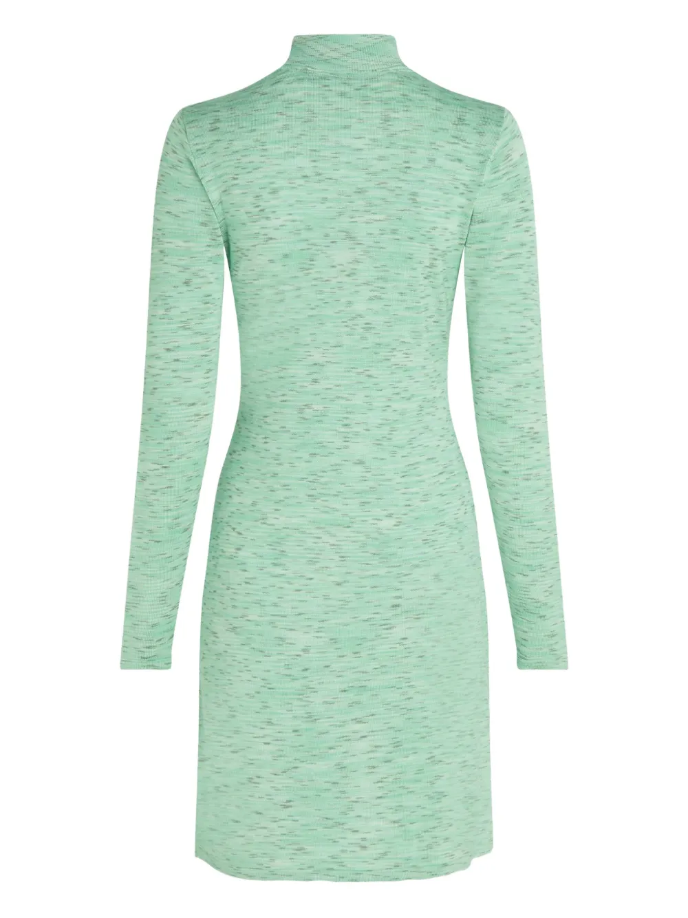 Karl Lagerfeld Jeans Long-sleeve Mock-neck Midi Dress In Green | ModeSens