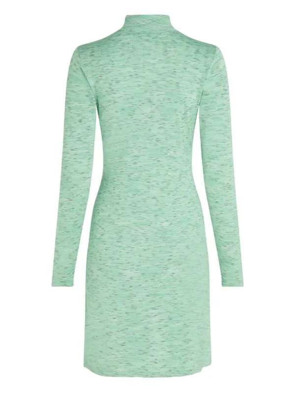 Karl Lagerfeld Jeans A1w13008 Long Sleeve Short Dress Green XS Girl