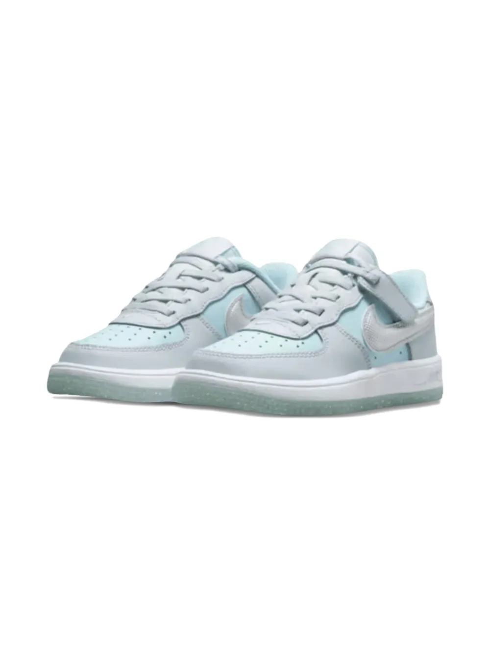 Nike Kids Air Force 1 Low TD lace-up sneakers - ブルー Nike Kids Air Force 1 Low TD lace-up sneakers - ブルー