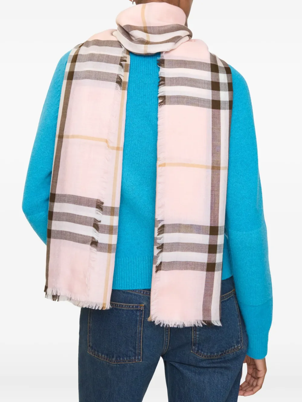 Burberry Reversible Checked Scarf In Multi