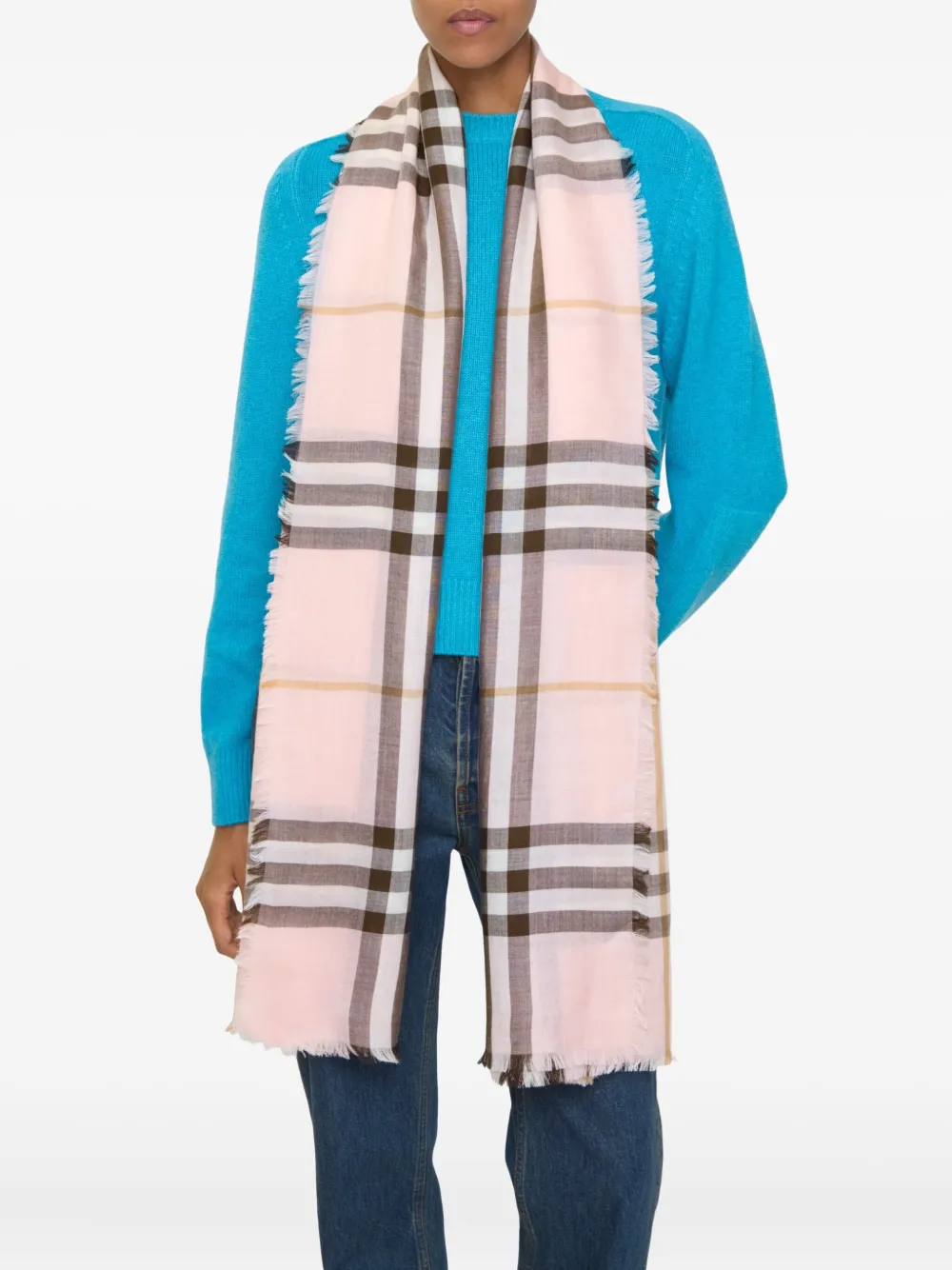 Burberry Reversible Checked Scarf In Multi