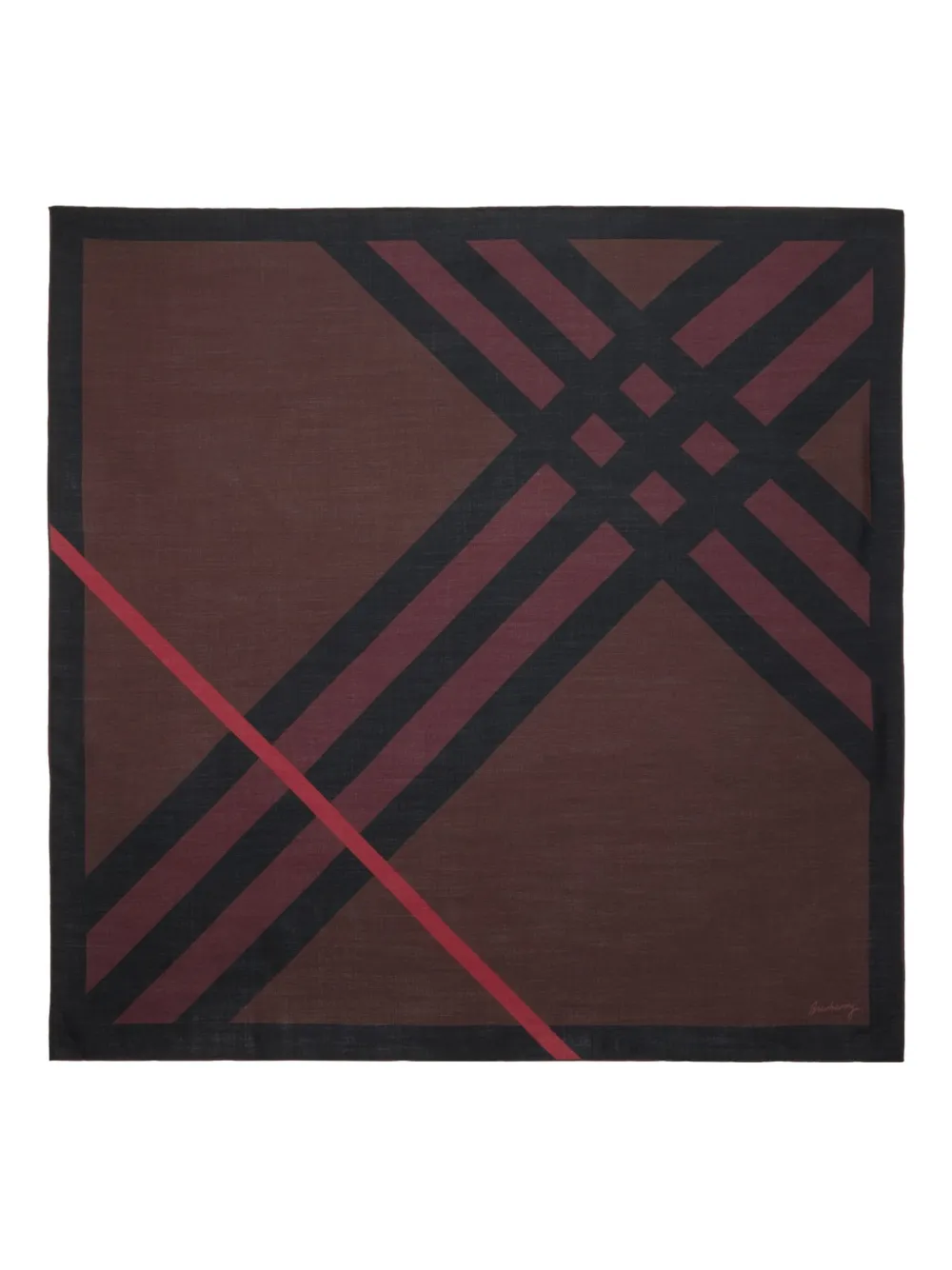 Burberry Foulard a quadri - Rosso