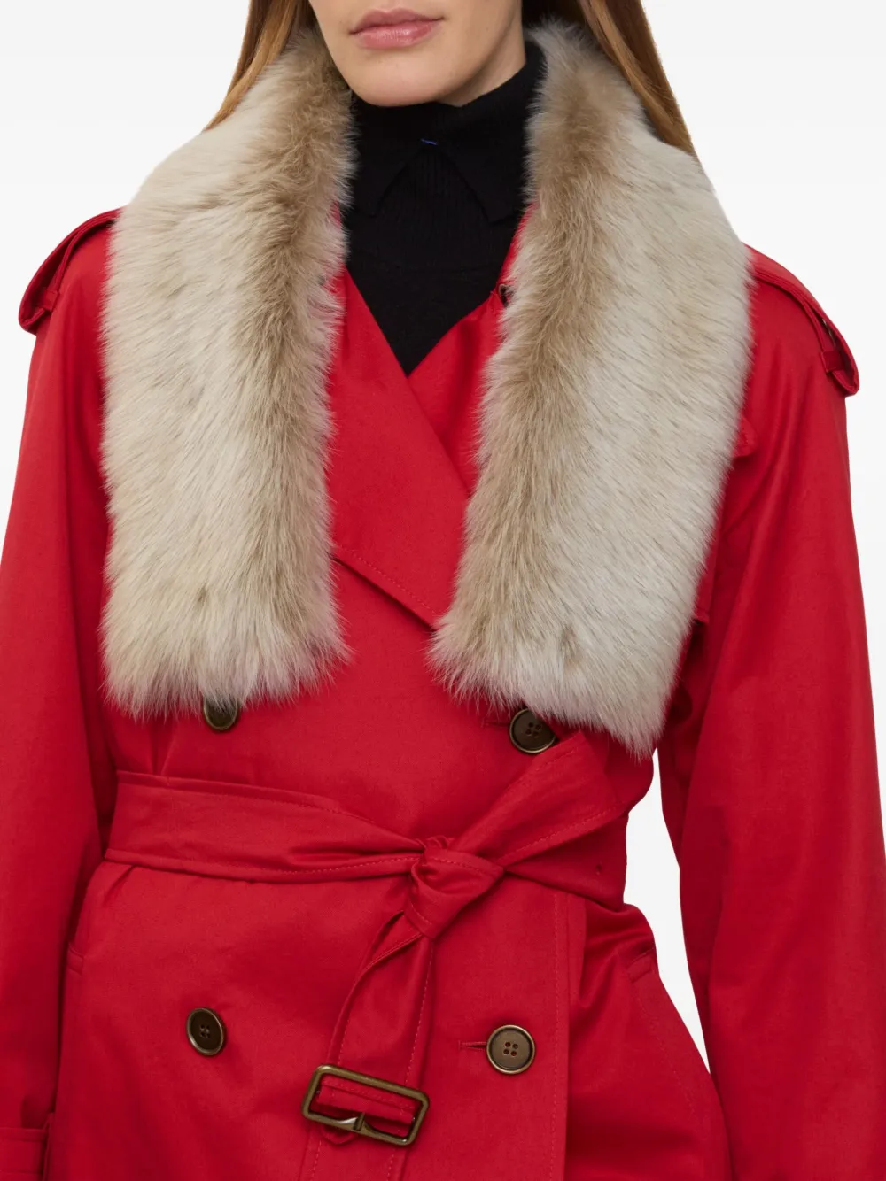 reversible shearling scarf