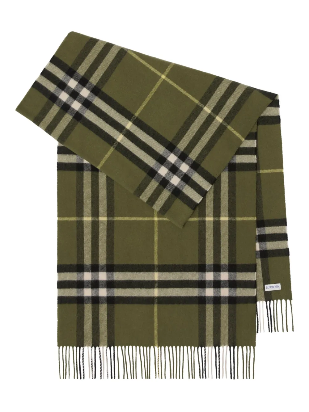 Burberry bufanda con motivo de cuadros y flecos | Hombre | Image 2