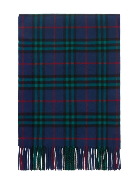 Burberry écharpe frangée à carreaux