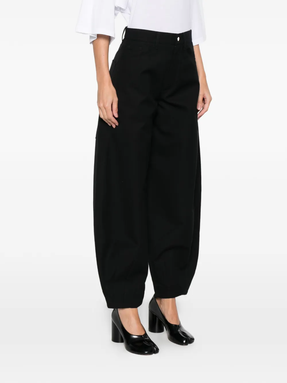 B1archive Five-pocket Tapered Trousers In Black