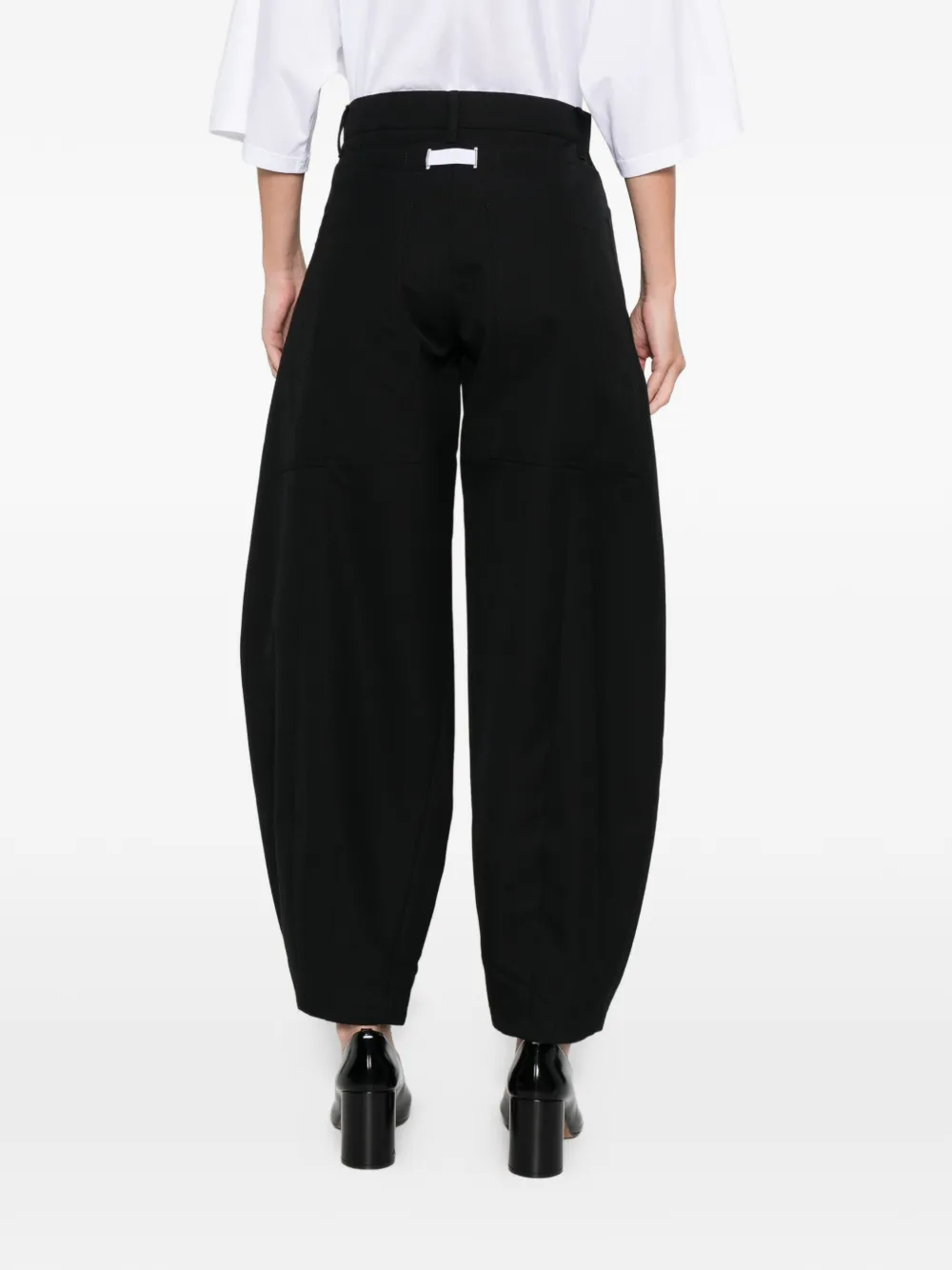 B1archive Five-pocket Tapered Trousers In Black