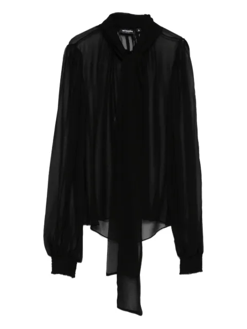 Retrofete tie long-sleeve top