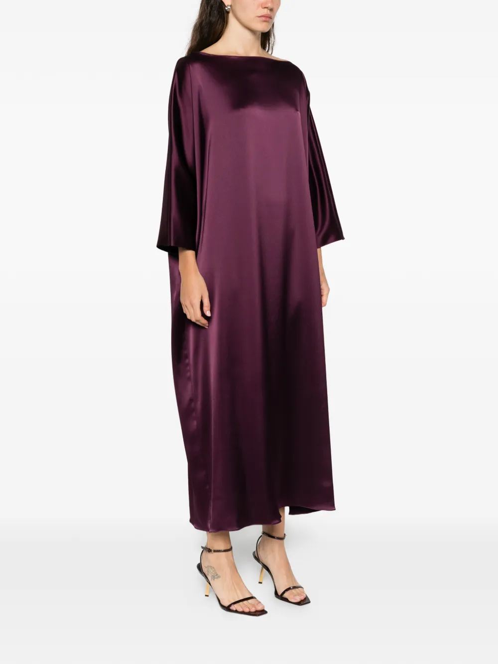 Gianluca Capannolo Laura Boat-neck Midi Dress In Purple