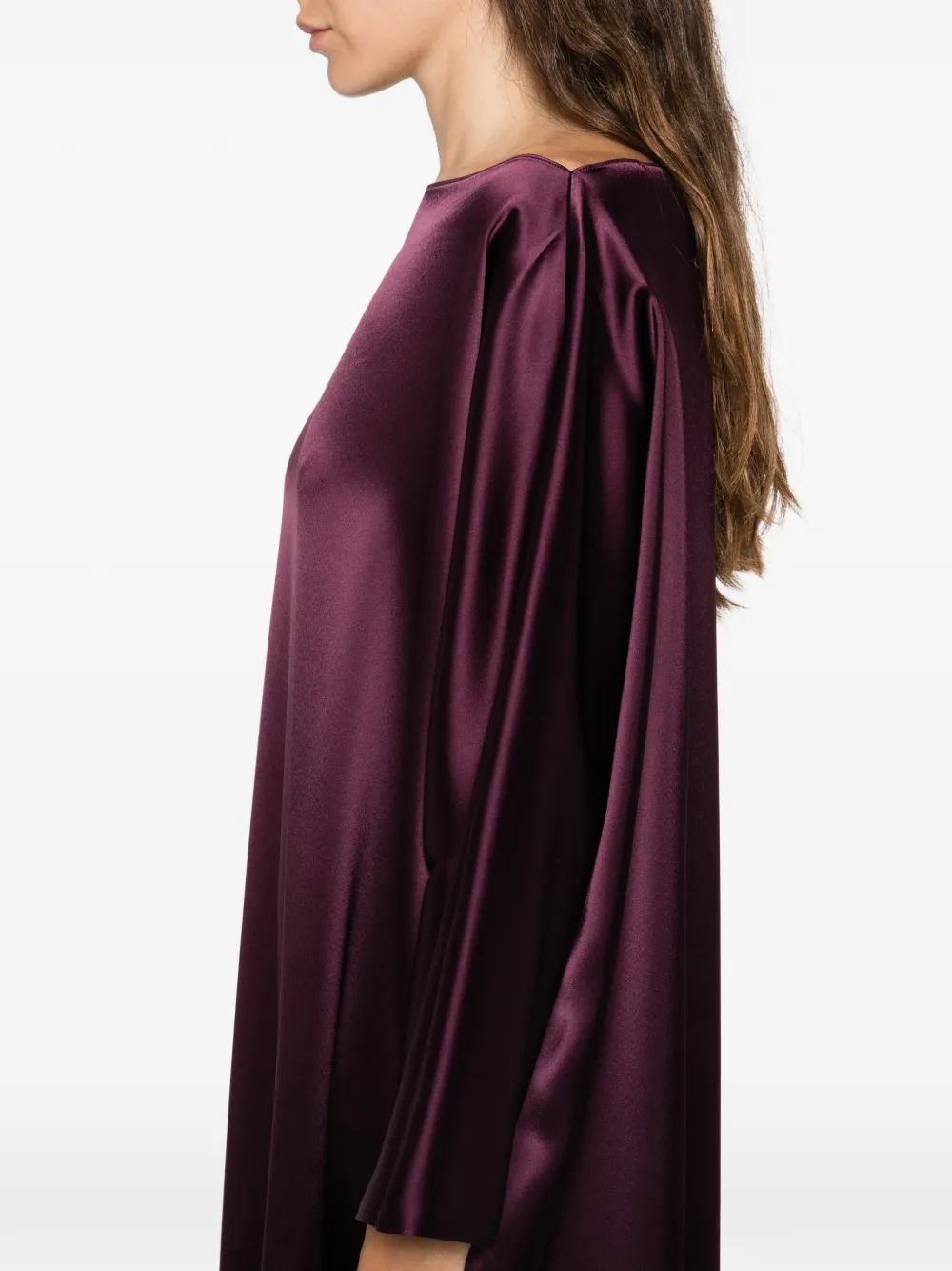 Gianluca Capannolo Laura Boat-neck Midi Dress In Purple