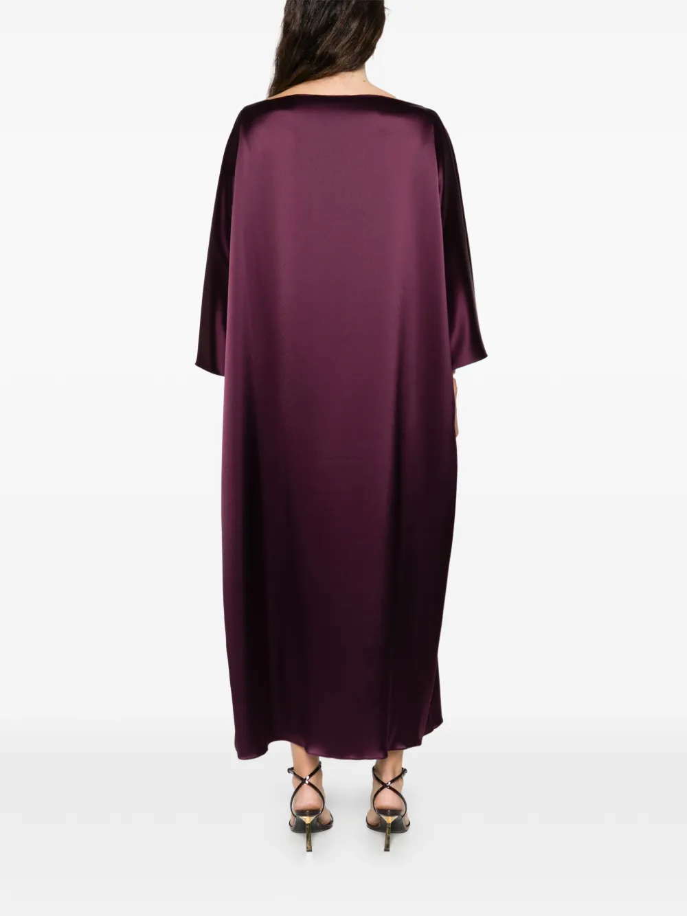 Gianluca Capannolo Laura Boat-neck Midi Dress In Purple