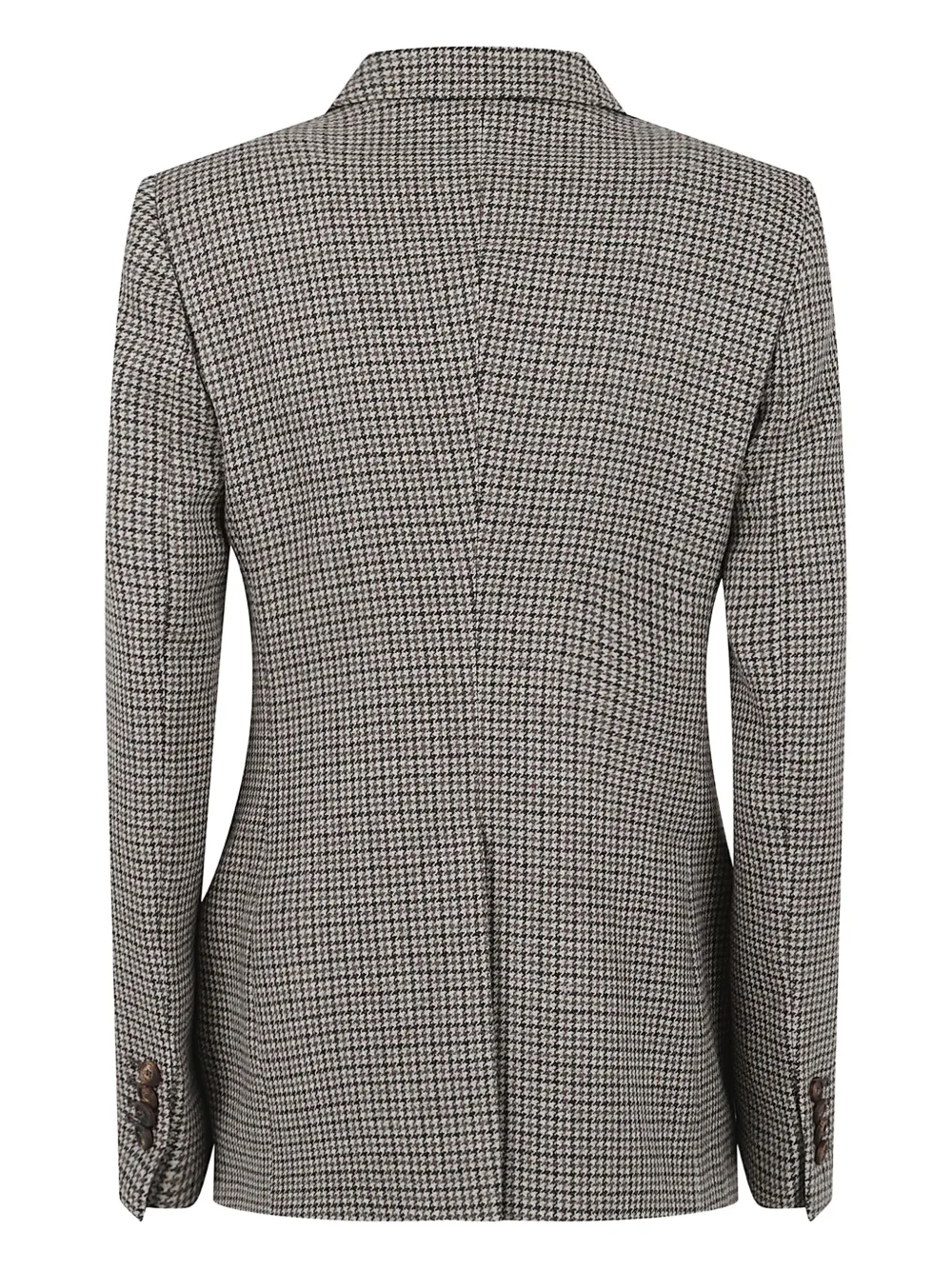 Tagliatore Double-breasted Houndstooth Blazer In Gray