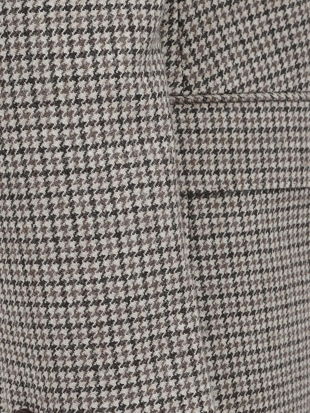 Tagliatore Double-breasted Houndstooth Blazer In Gray
