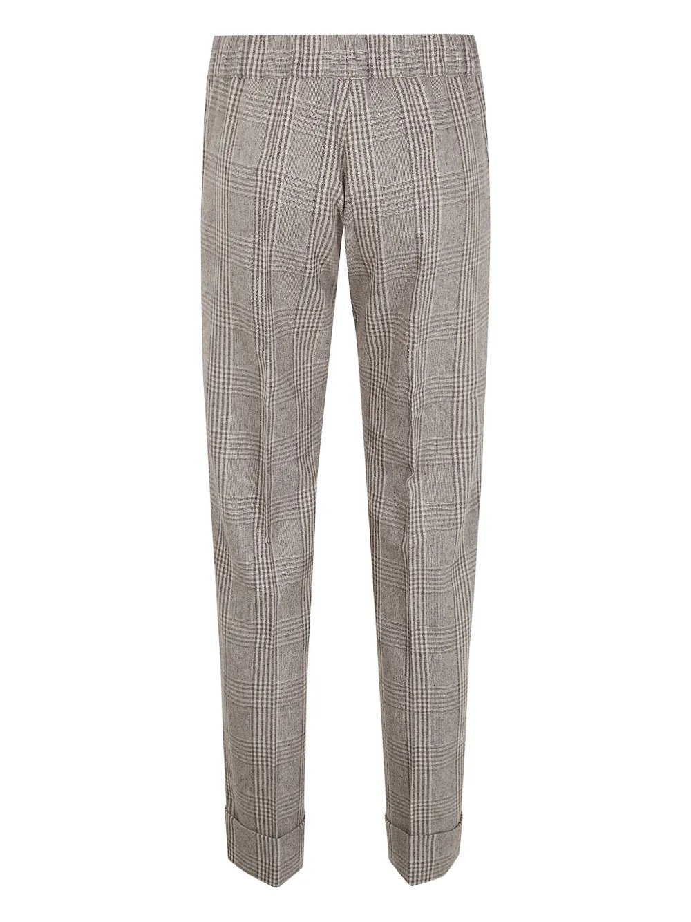 D.Exterior checked trousers - Beige