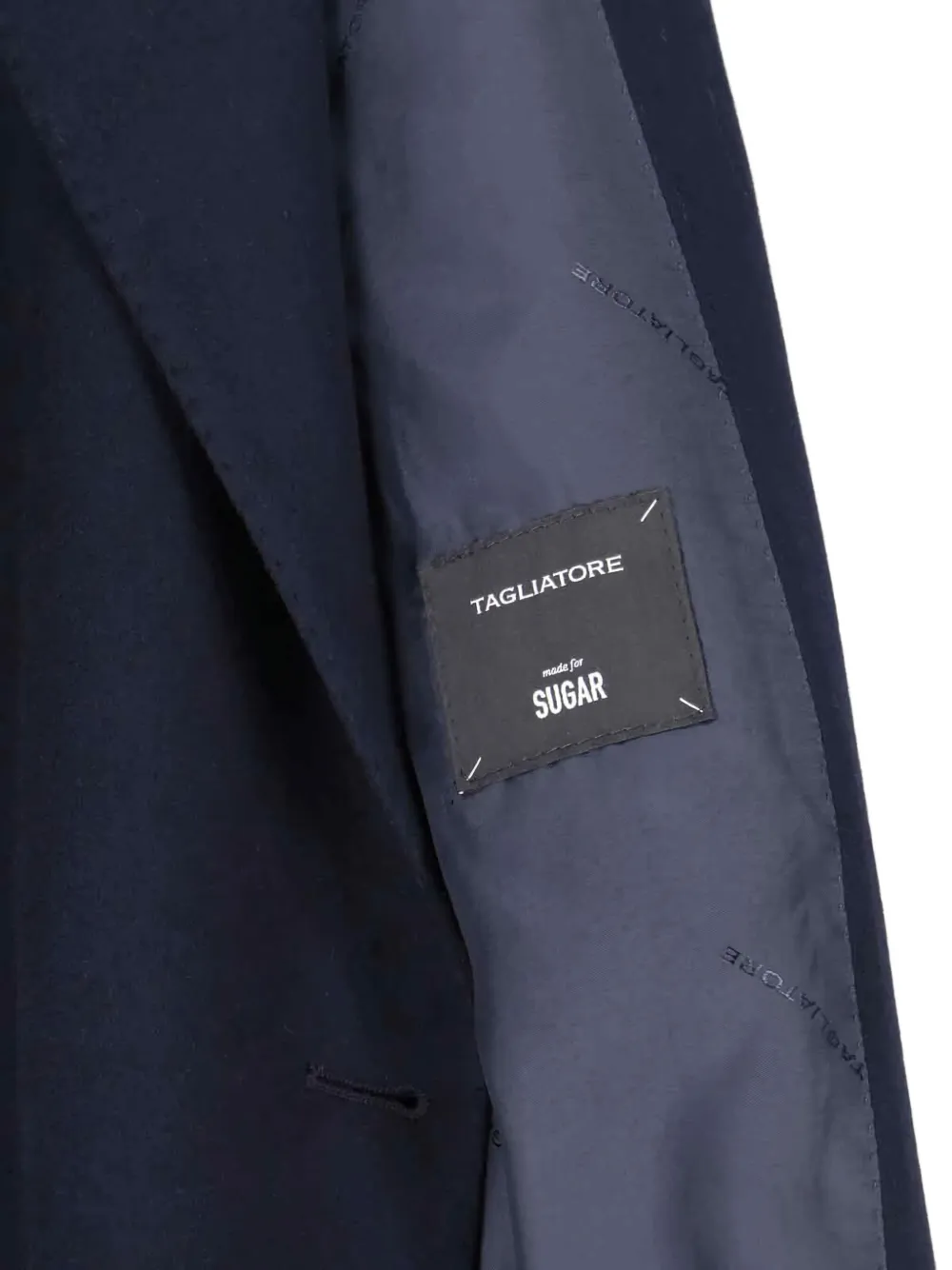 Tagliatore Tailored Blazer With Notch Lapel And Buttoned Cuffs In Blue