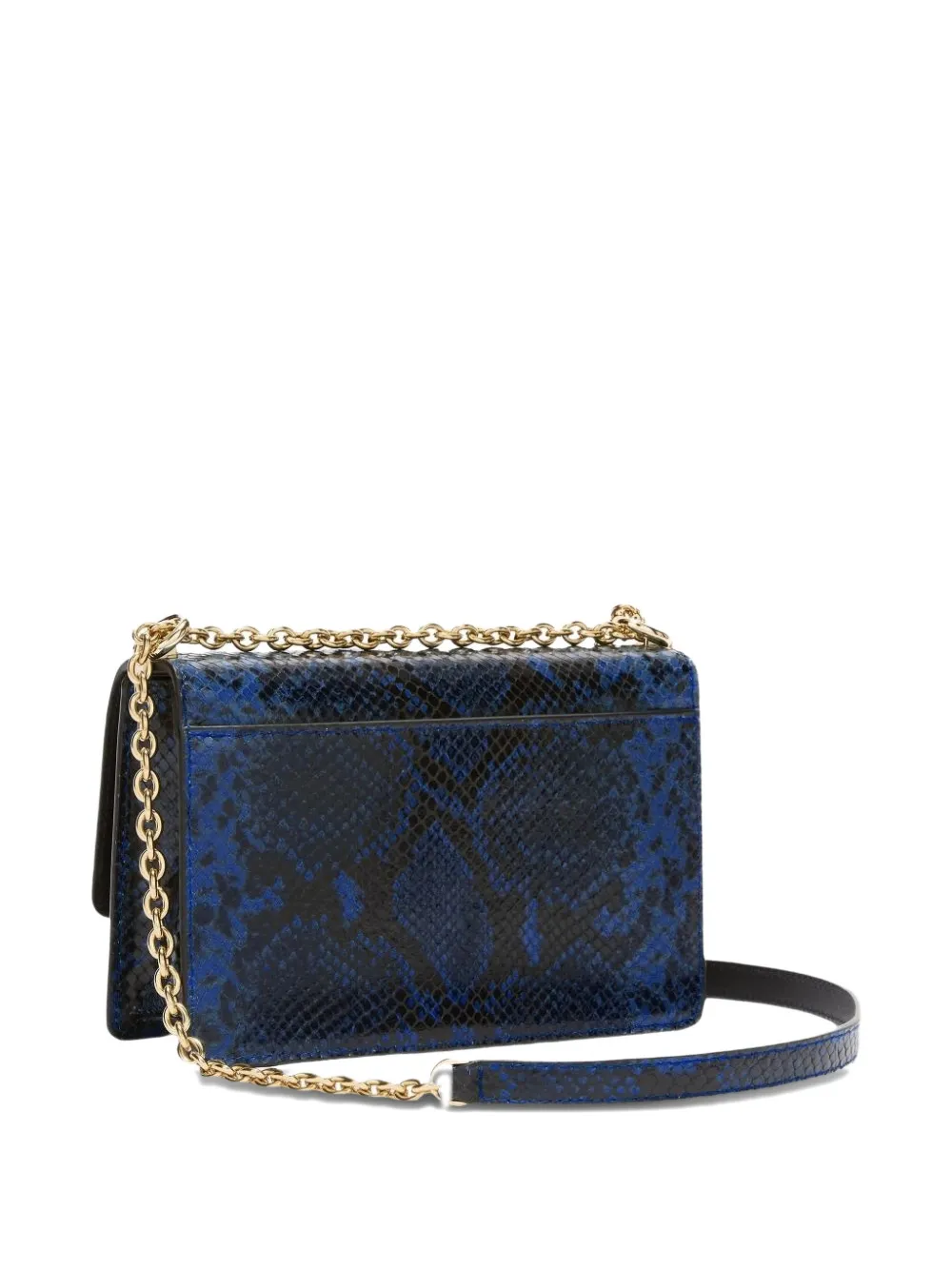  Furla Arco Python-print Crossbody Bag - Blue 