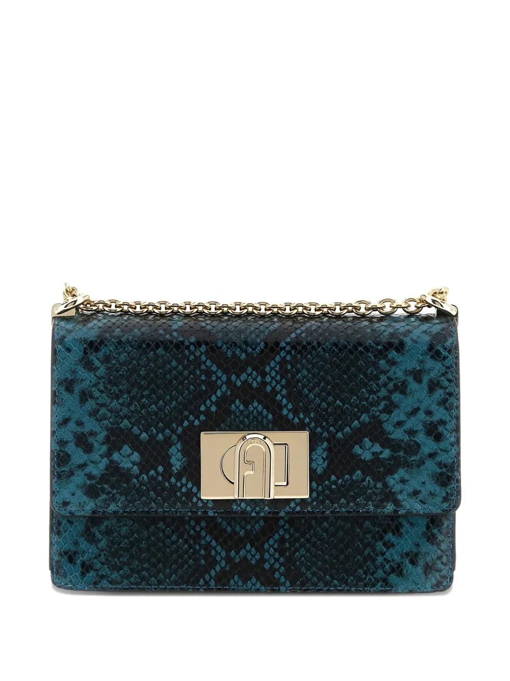 Furla Borsa a tracolla 1927 mini con stampa - Blu