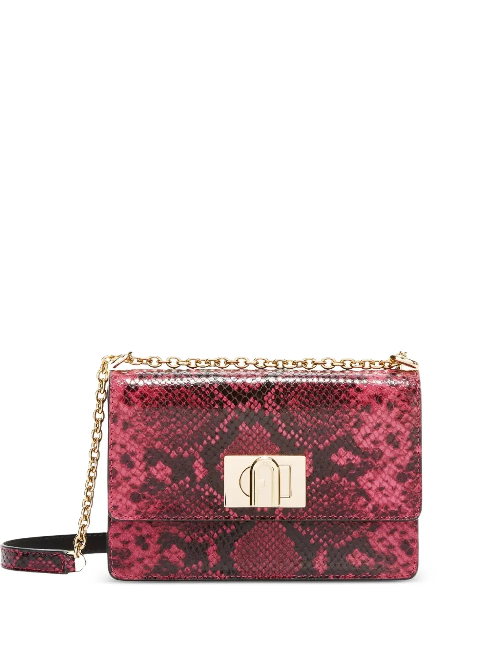 Furla Borsa a tracolla 1927 mini con stampa - Rosso