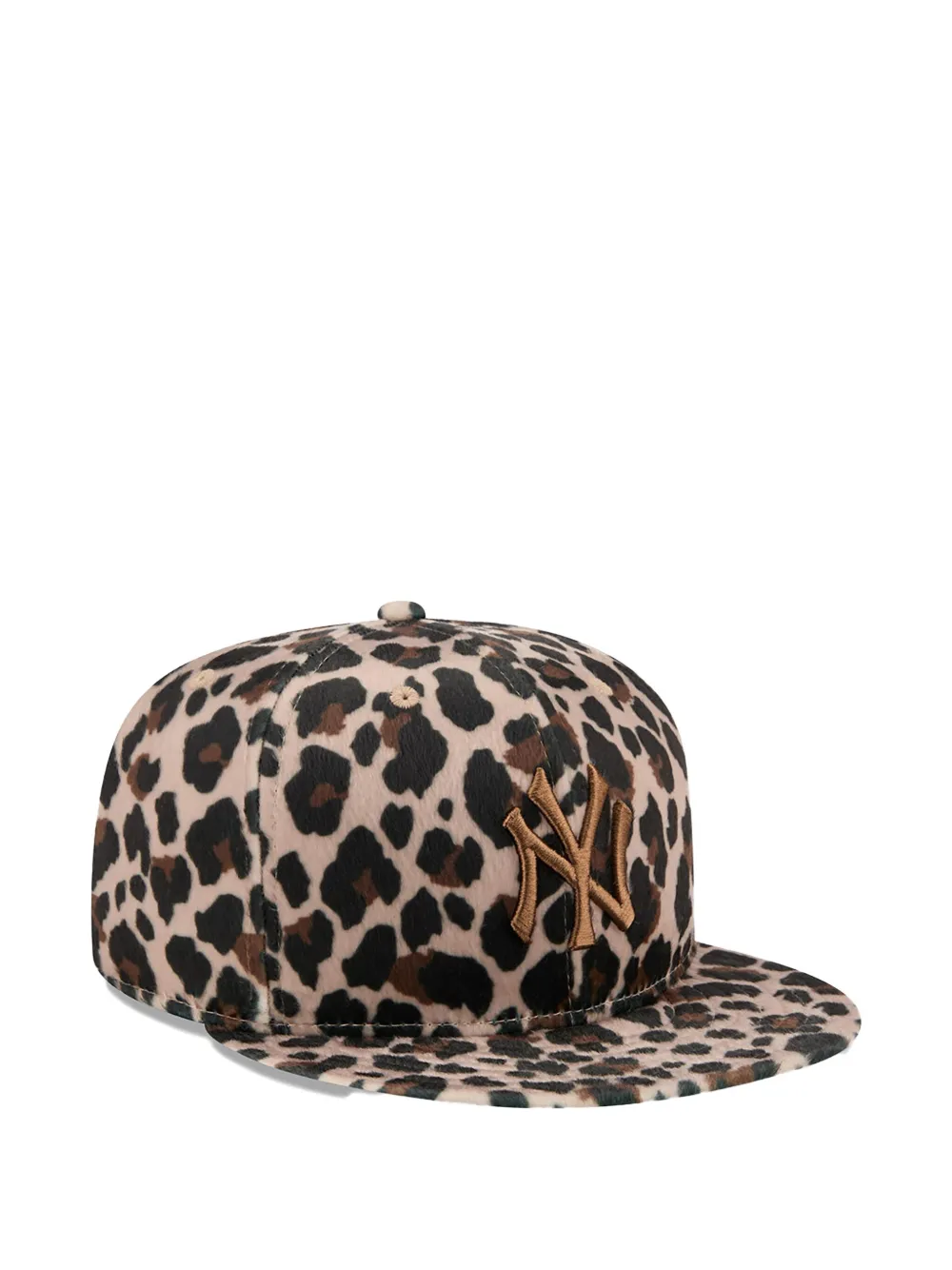 NEW ERA CAP x New York Yankees animal-print baseball cap - Beige