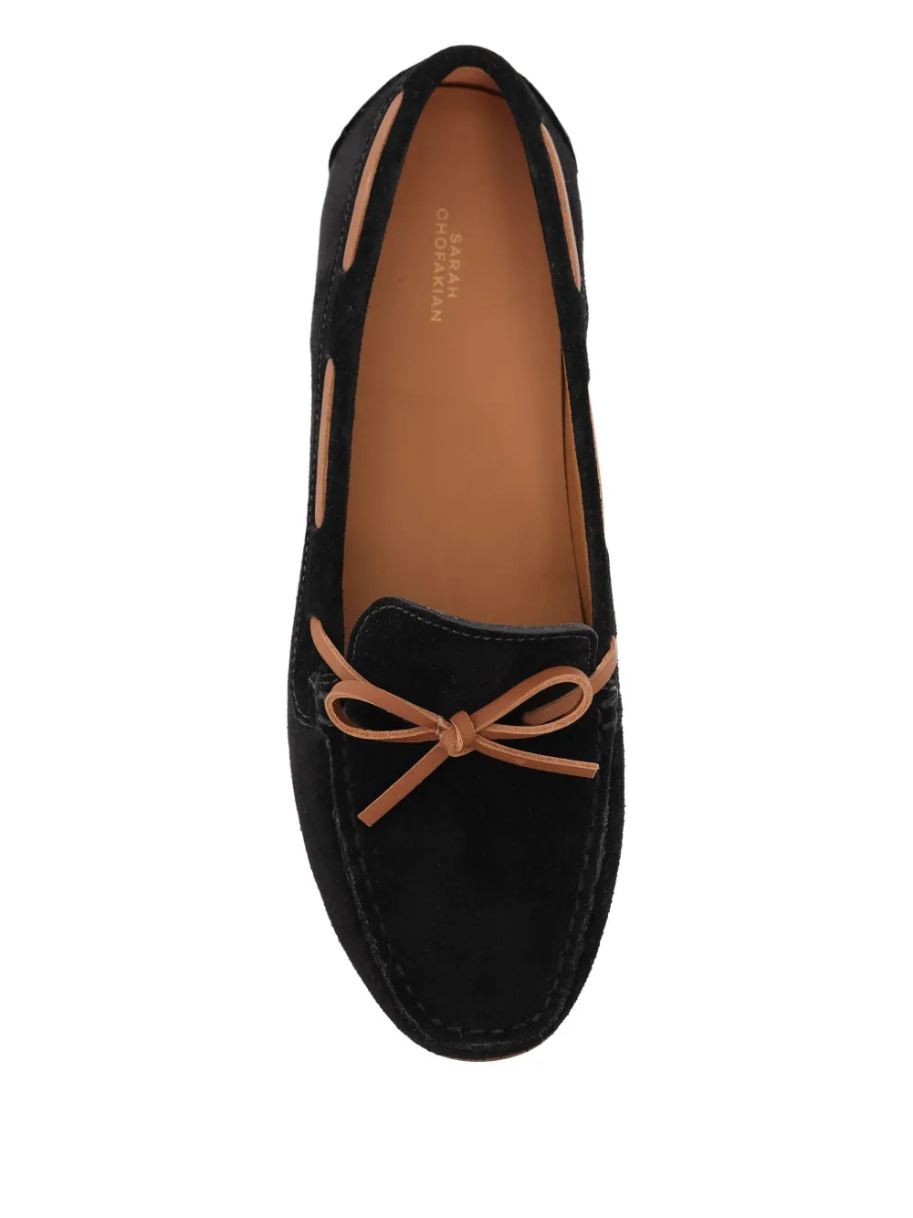 Sarah Chofakian Michigan Boat Shoes In Black