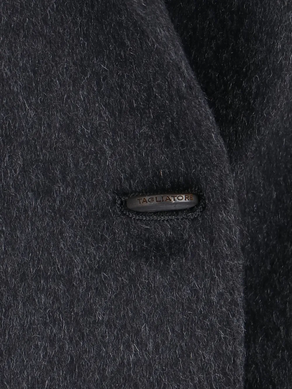 Tagliatore Tailored Minimalist Jacket With Classic Lapels In Blue