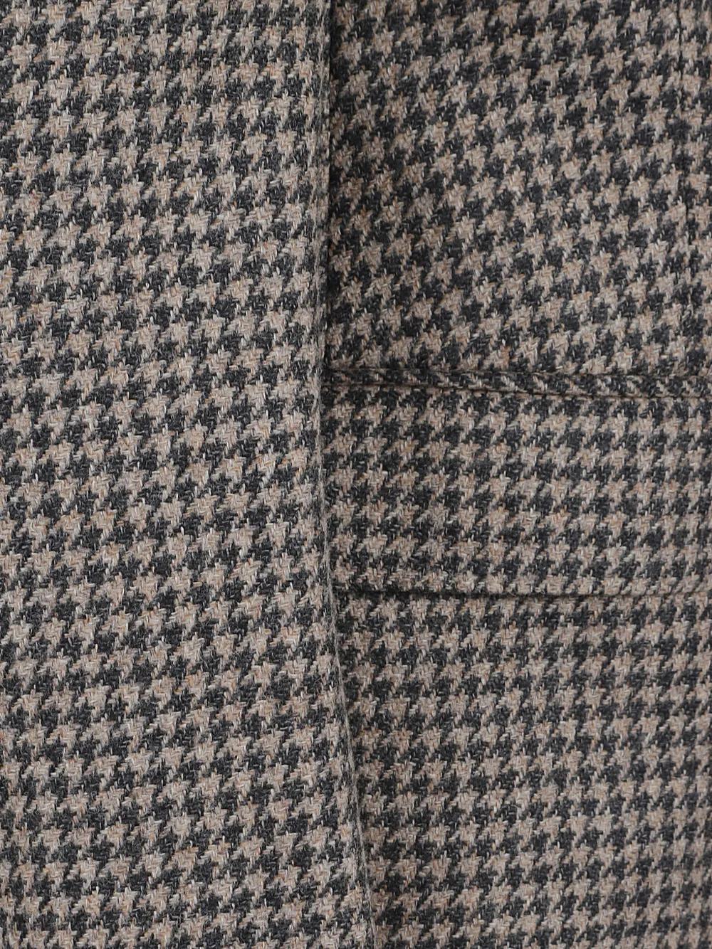 Tagliatore Houndstooth-pattern Double-breasted Blazer In Brown