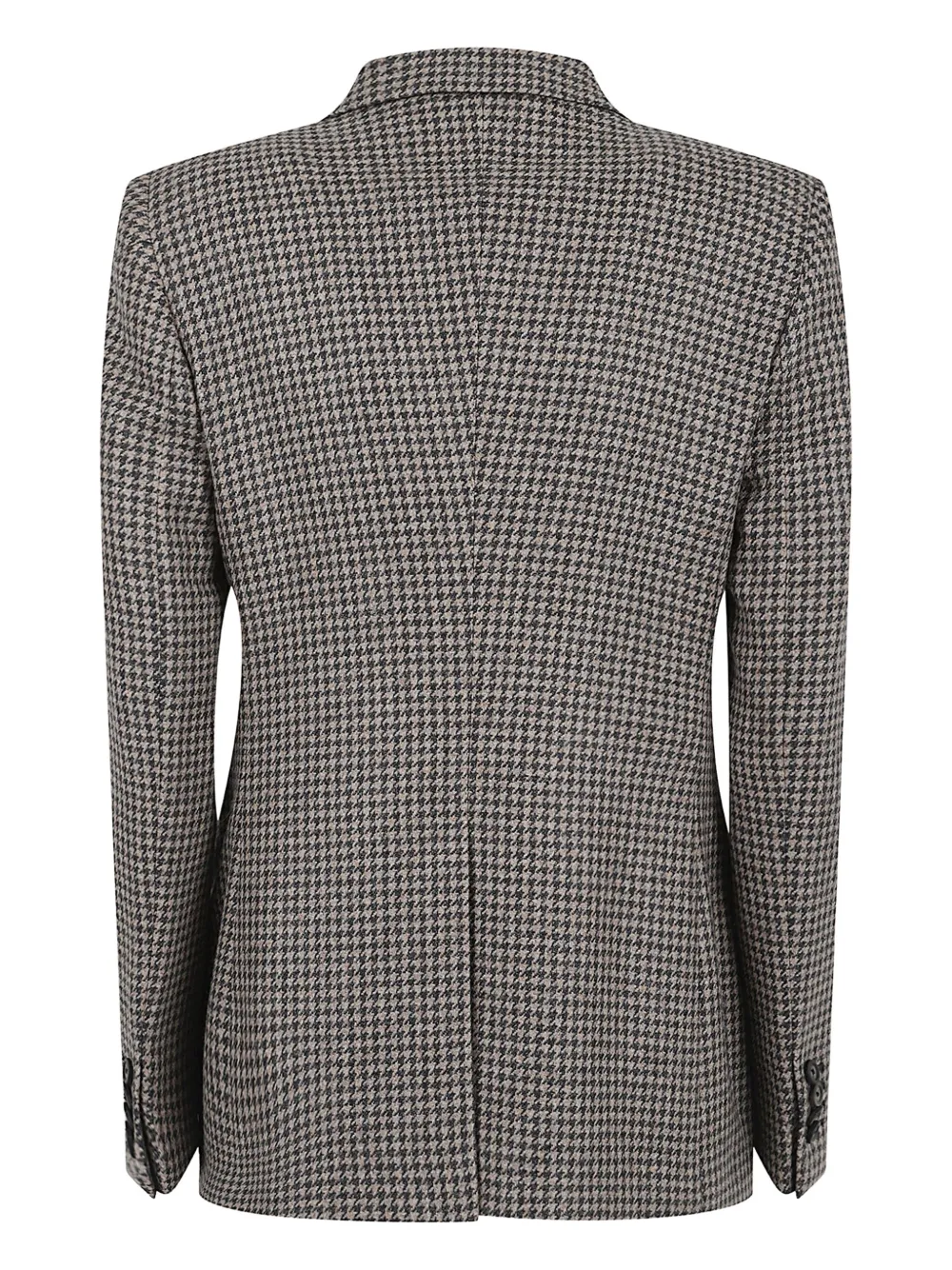 Tagliatore Houndstooth-pattern Double-breasted Blazer In Brown