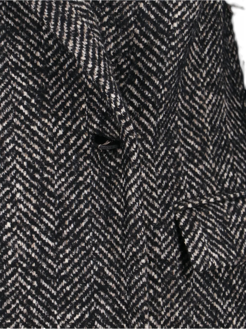 Tagliatore Tailored Black Jacket With Classic Collar And Sophisticated Silhouette In Animal Print