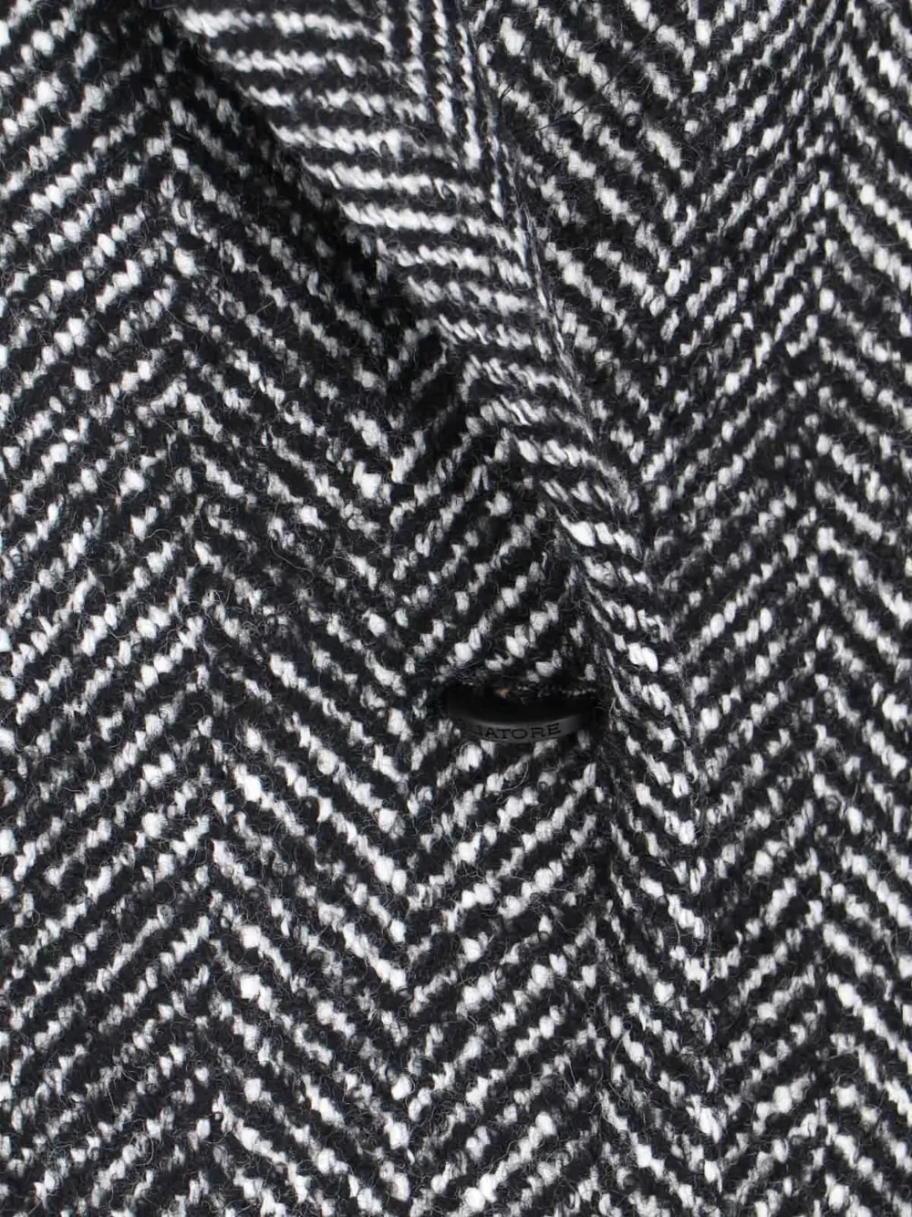 Tagliatore Mantel met dubbele rij knopen Zwart