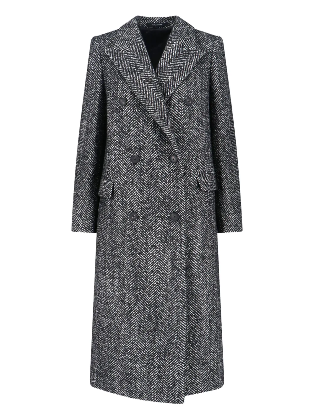 Tagliatore Jole double-breasted coat | Black | Image 1