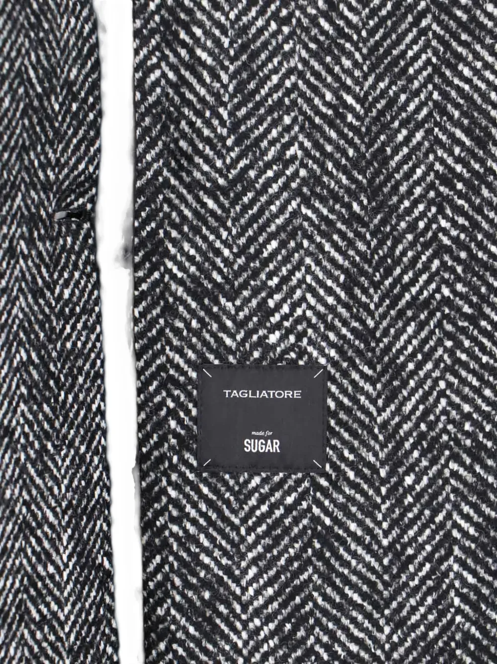 Tagliatore Mantel met dubbele rij knopen Zwart